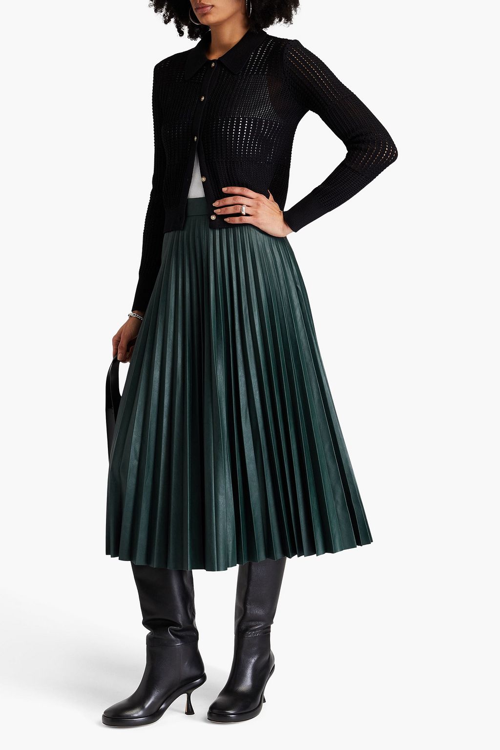 MM6 Maison Margiela - Faux Leather Shift Dress