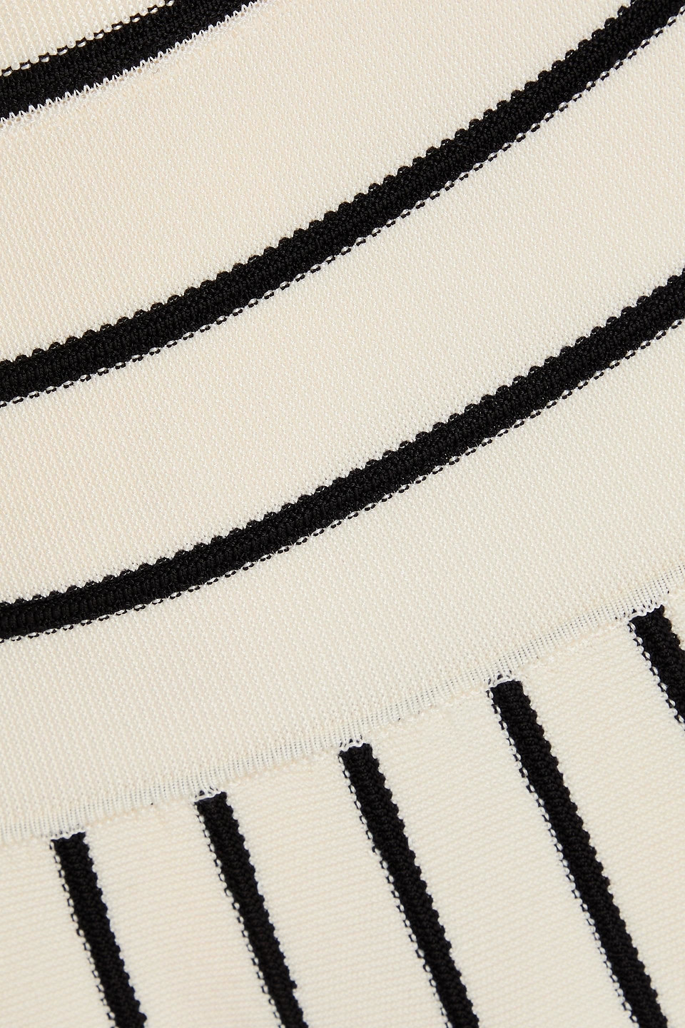 Zimmermann Midi-strickrock Mit Streifen In Elfenbein