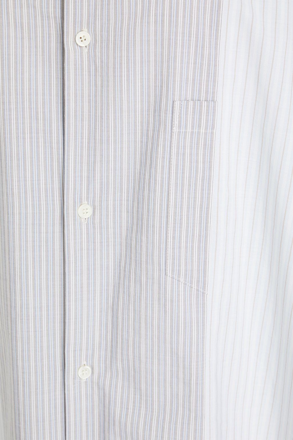 MM6 MAISON MARGIELA فستان مخطط بأسلوب القميص من قطن أكسفورد