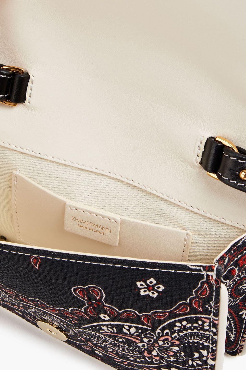 ZIMMERMANN Floral-print linen-canvas cross-body bag
