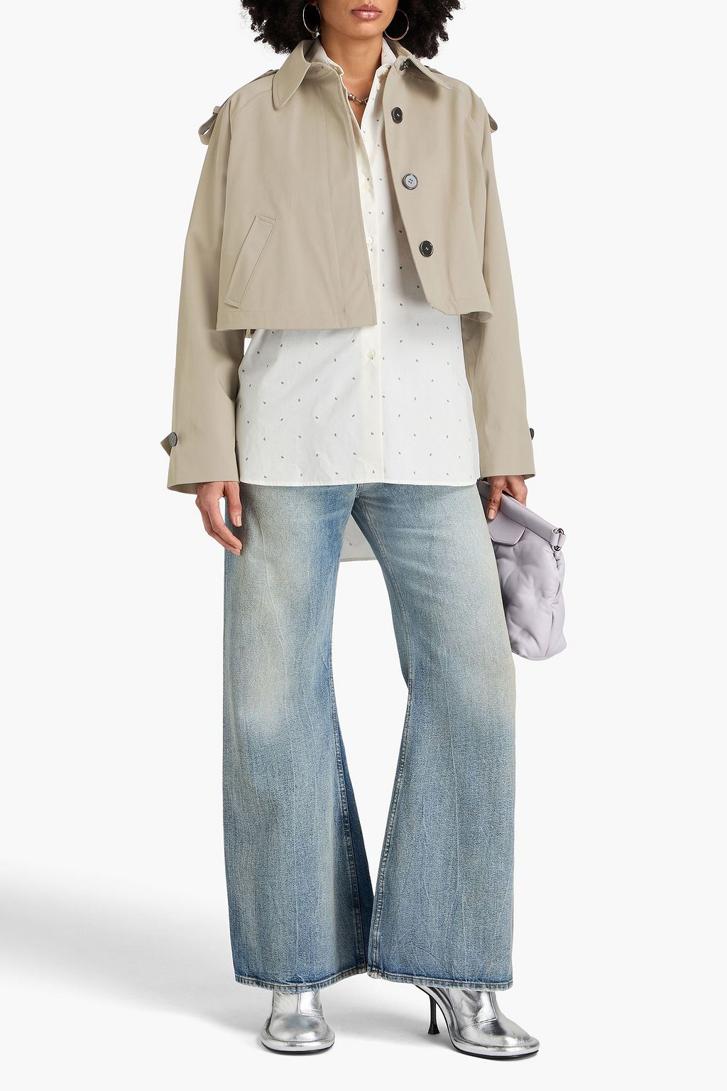 MM6 MAISON MARGIELA Cropped stretch-cotton twill jacket