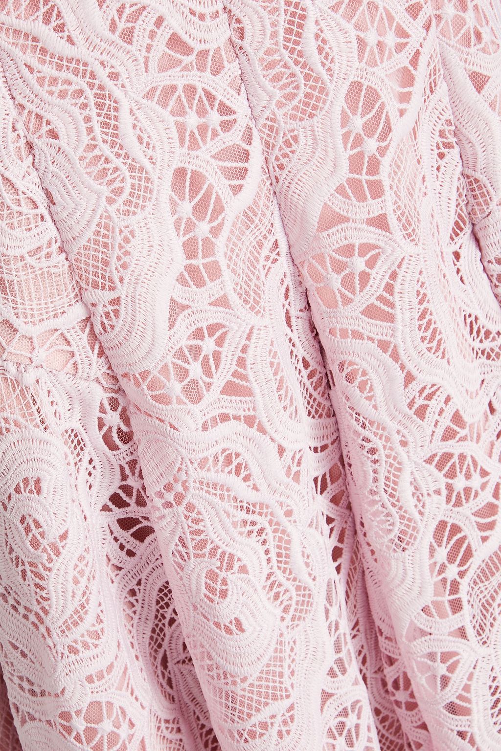 HUISHAN ZHANG Claret guipure lace maxi dress