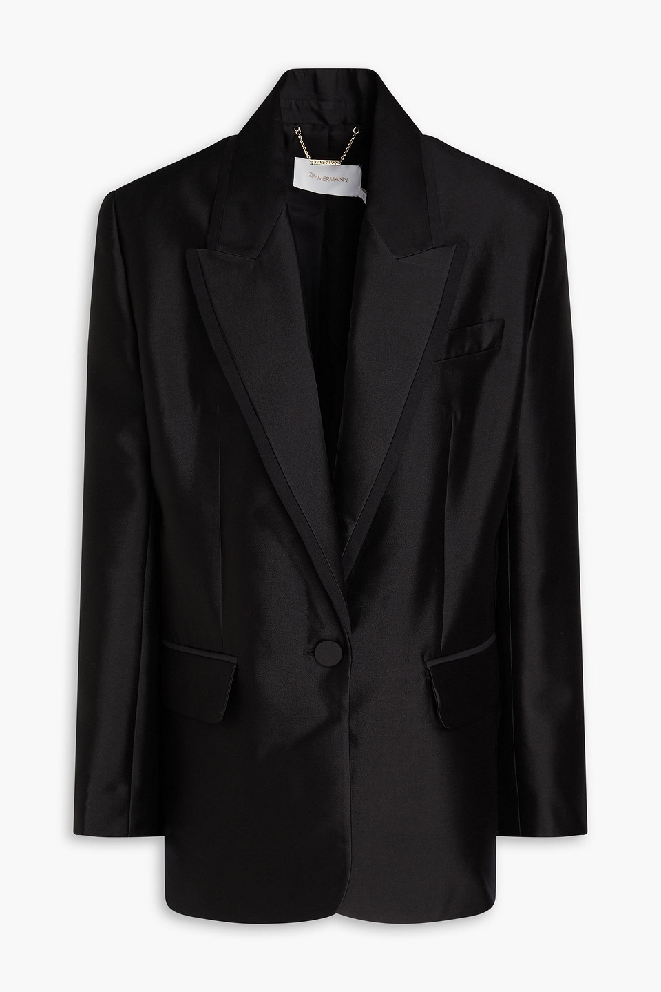 Zimmermann Blazer Aus Einer Woll-seidenmischung In Black