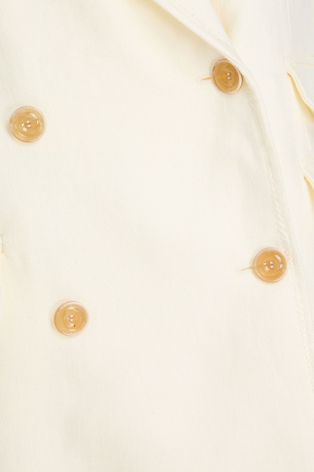 ZIMMERMANN Double-breasted linen blazer