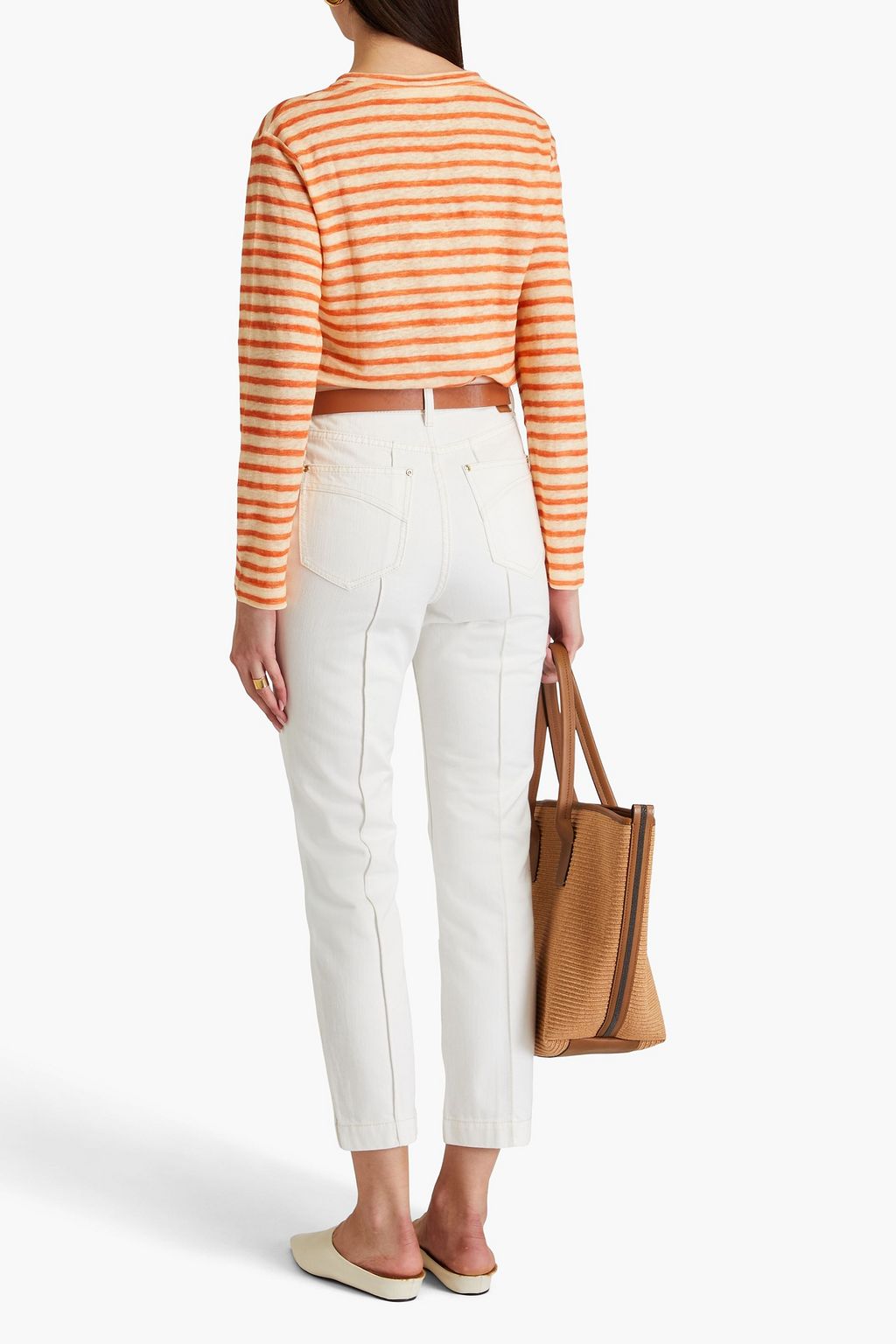ZIMMERMANN High-rise tapered jeans