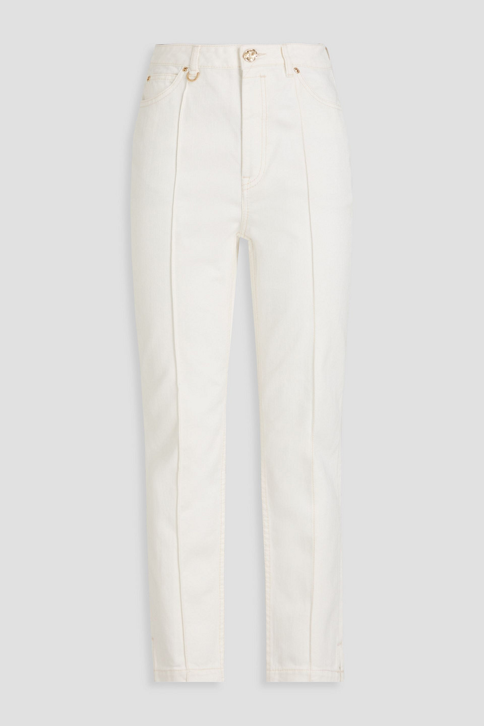 Zimmermann Hoch Sitzende Karottenjeans In White