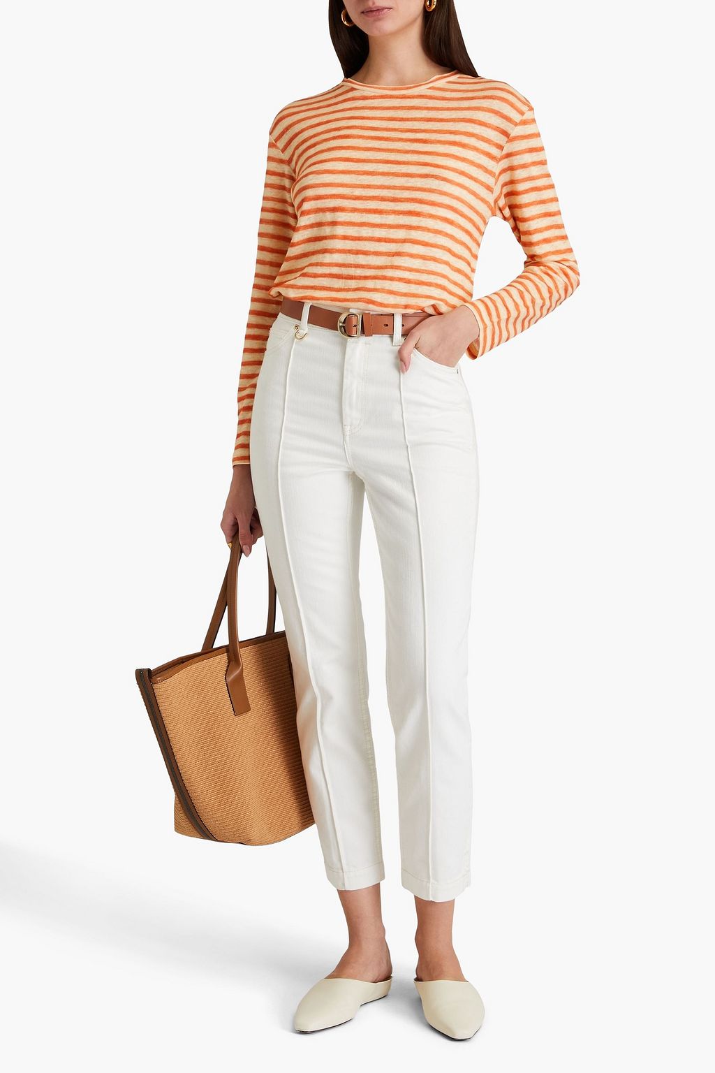 ZIMMERMANN High-rise tapered jeans
