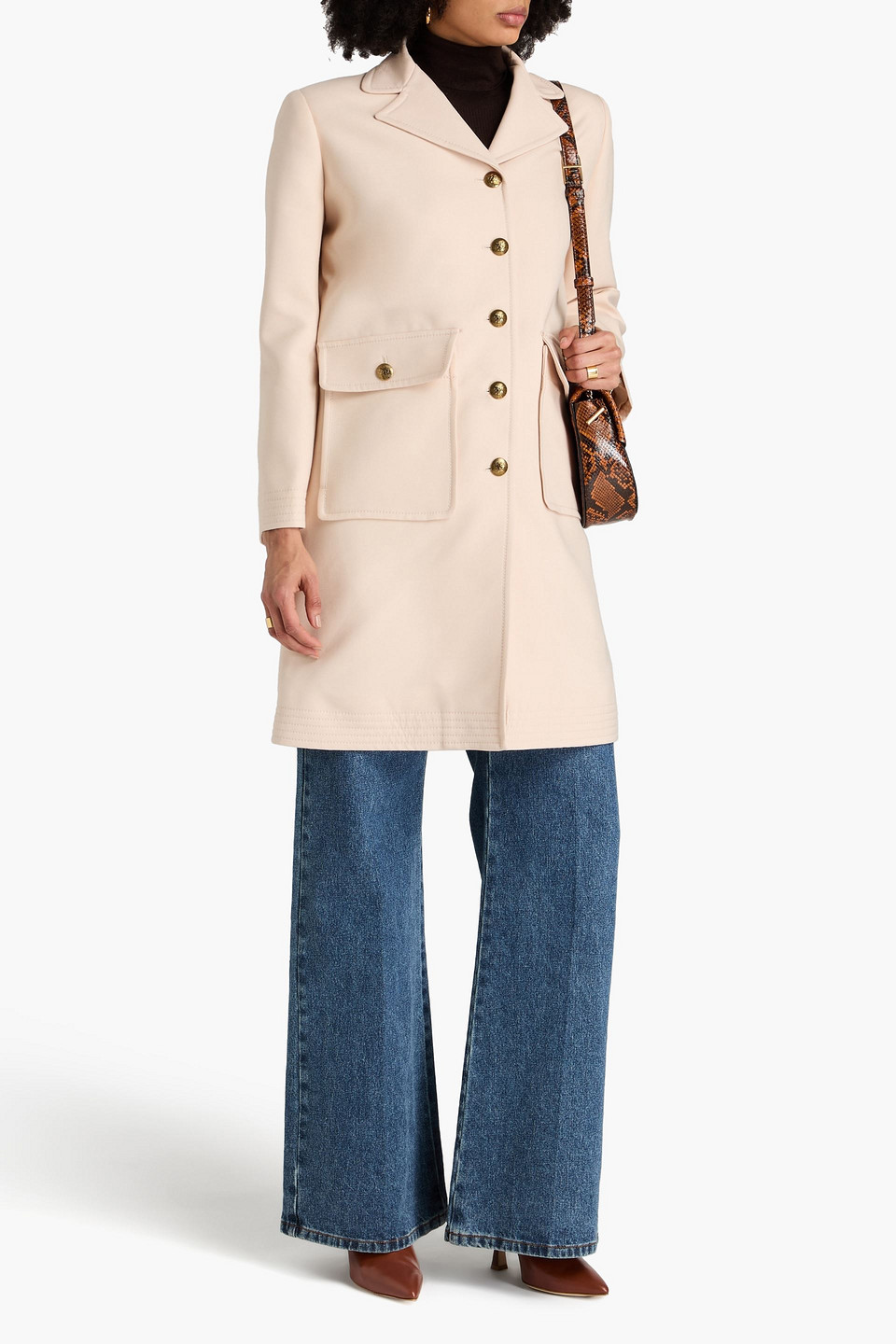 Zimmermann Wool-blend Coat In Blush