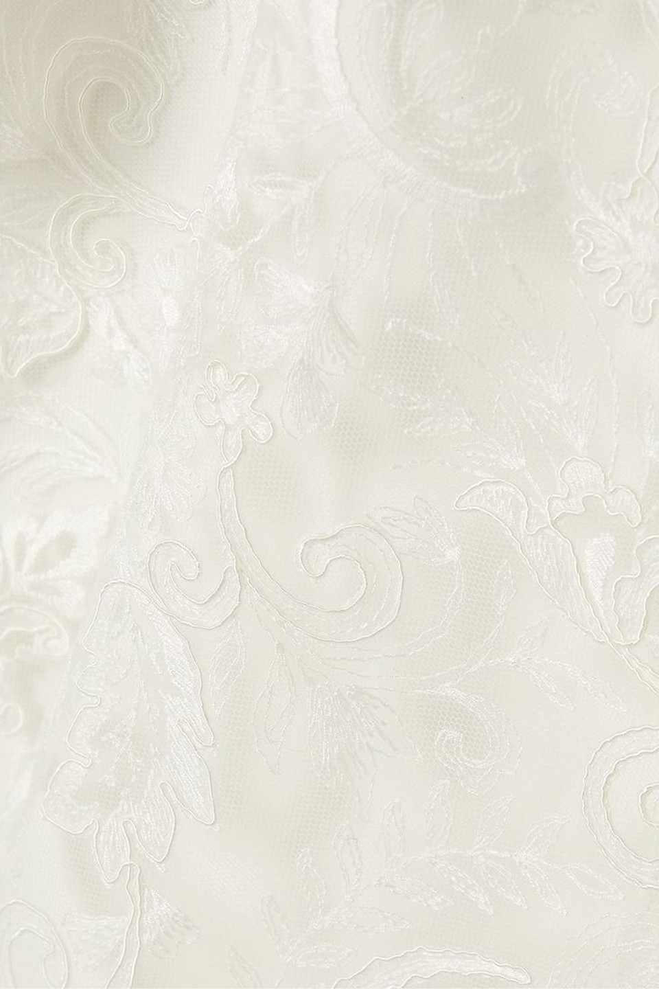 Rime Arodaky Sansa Open-back Lace And Crepe Mini Dress In Off-white