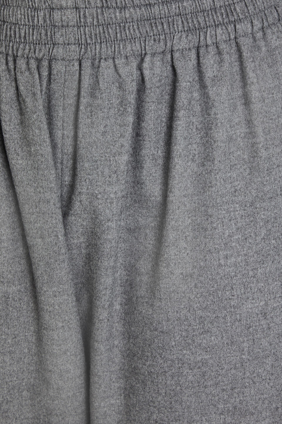 MM6 MAISON MARGIELA CROPPED FLANNEL TAPERED PANTS