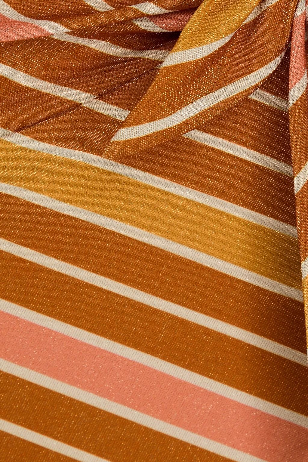 ZIMMERMANN لباس سباحة مخطط مزين بفتحات