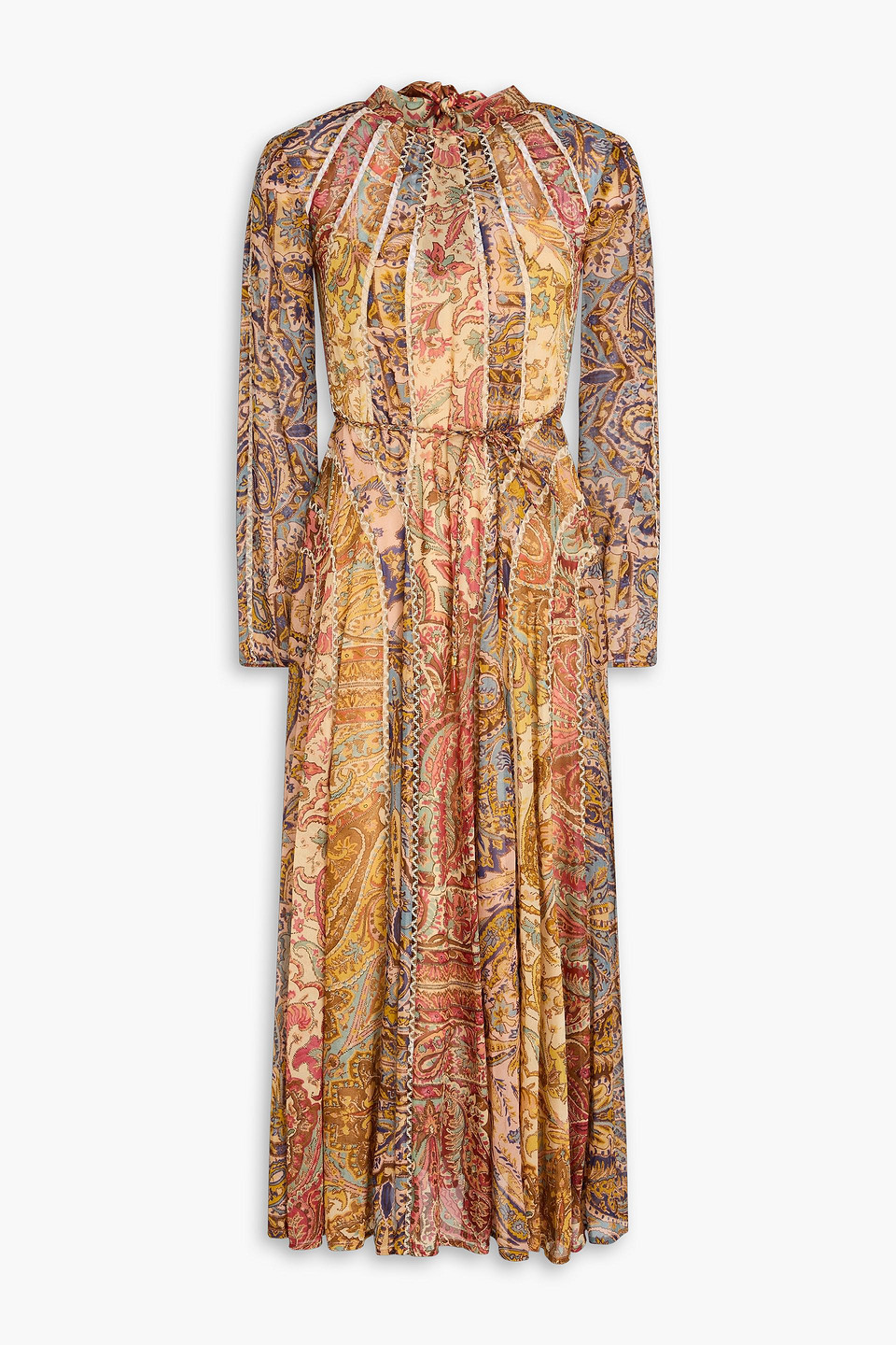 Zimmermann Luminosity Paisley-print Midi Dress In Bunt