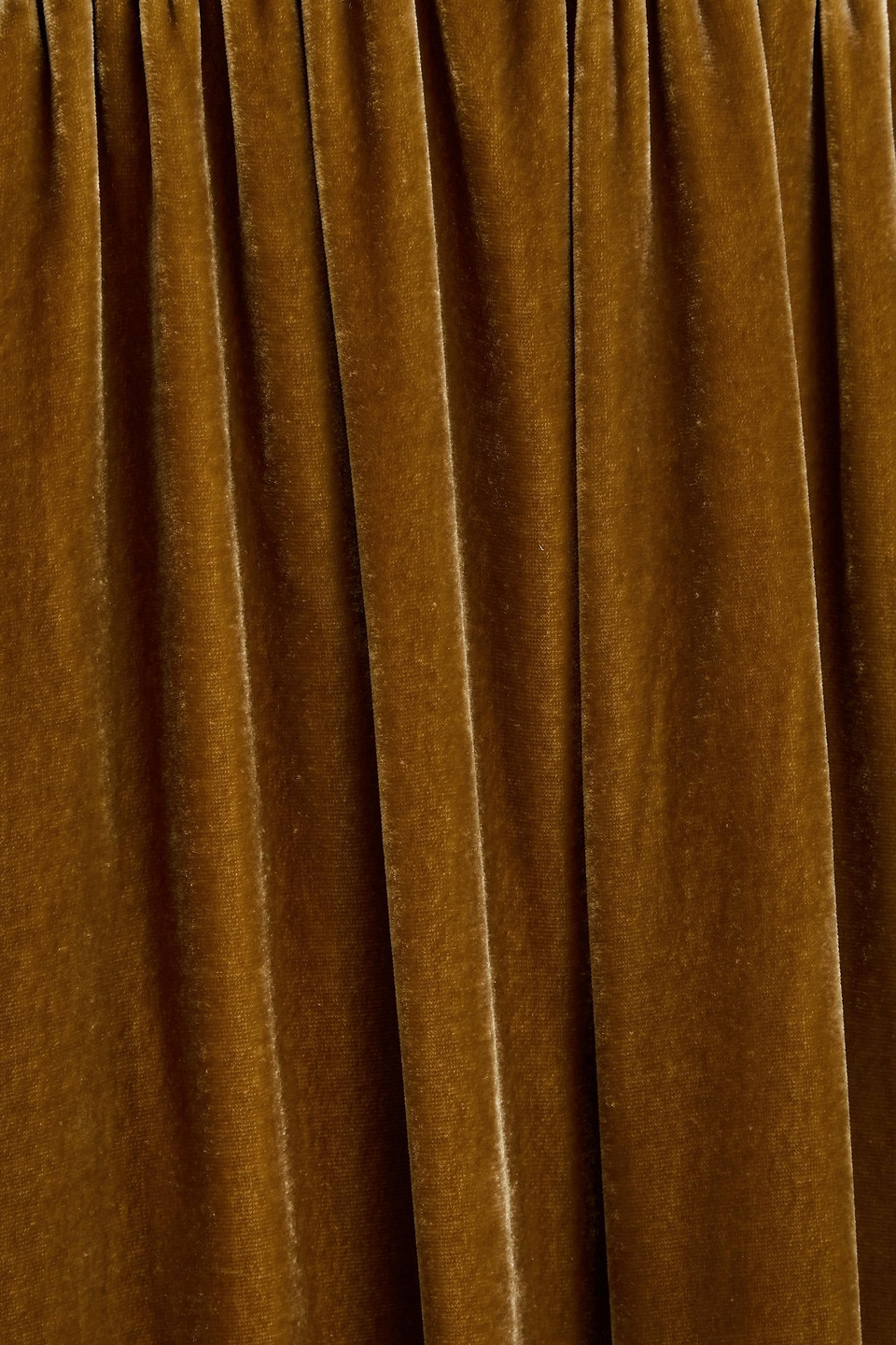 Zimmermann Sensory Velvet Maxi Dress In Brown Olive