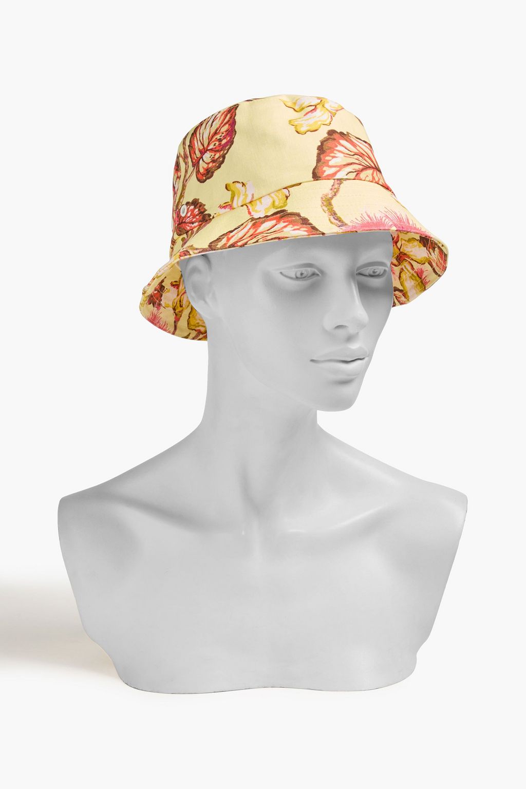 ZIMMERMANN Floral-print linen bucket hat
