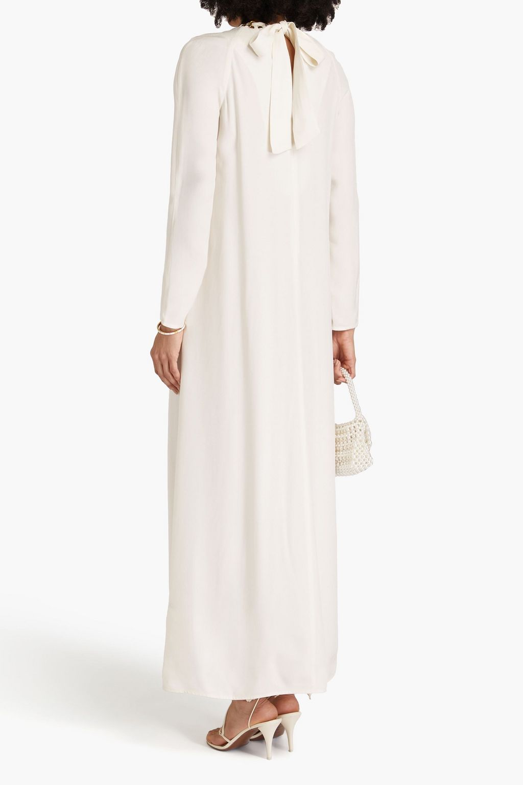 ZIMMERMANN Chain-embellished cutout crepe maxi dress
