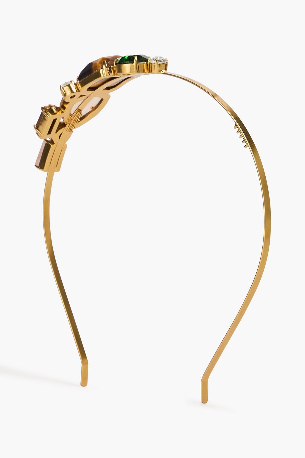 ZIMMERMANN Gold-tone, stone and crystal headband