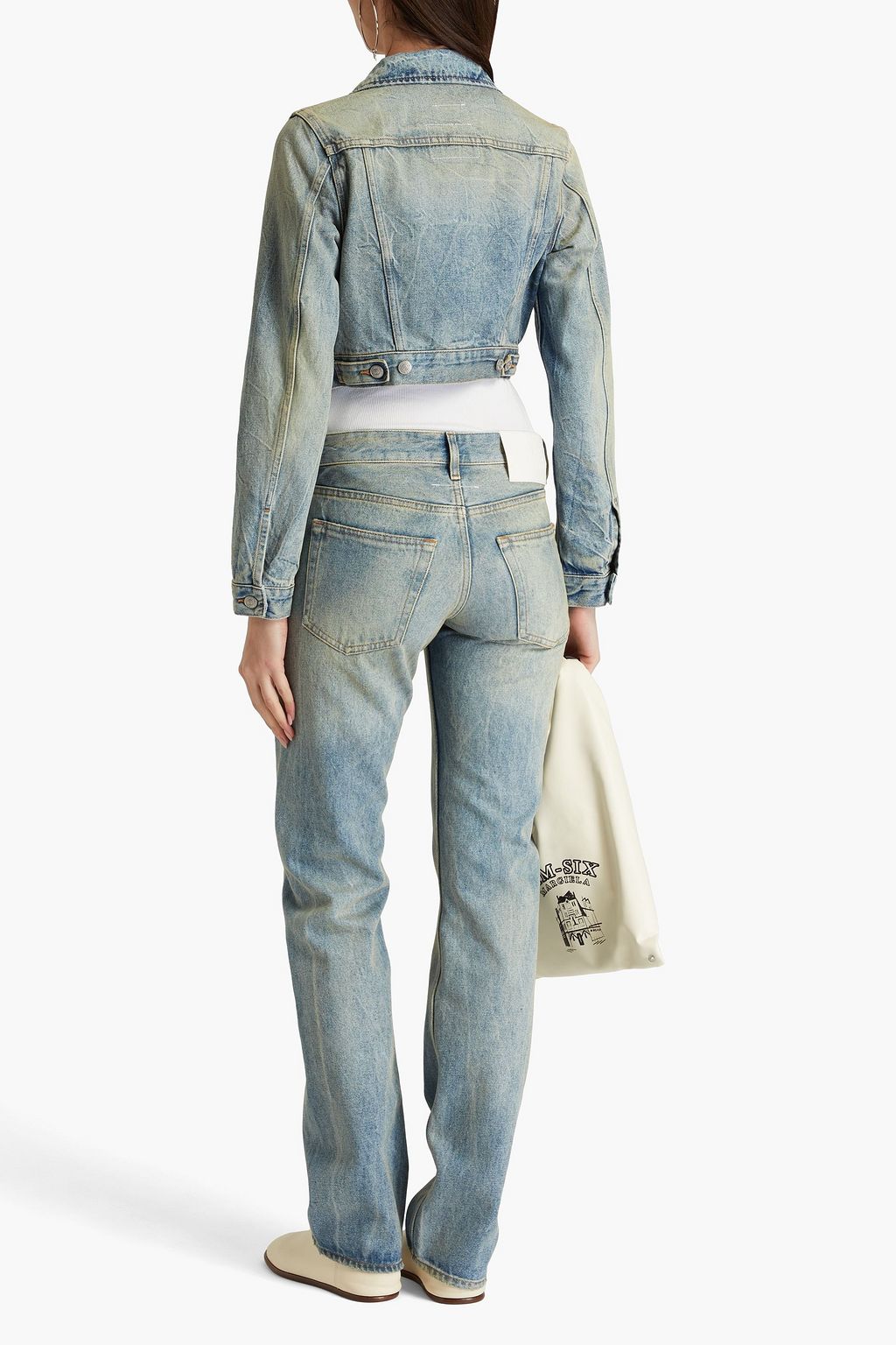MM6 MAISON MARGIELA ミッドライズ ストレートレッグジーンズ