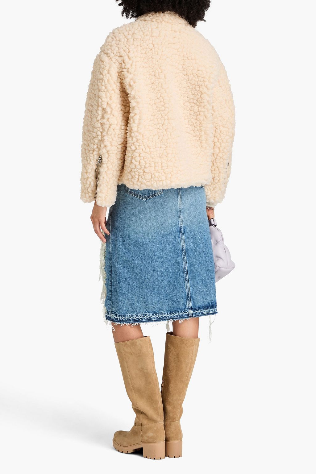 MM6 MAISON MARGIELA جاكيت من صوف ناعم صناعي