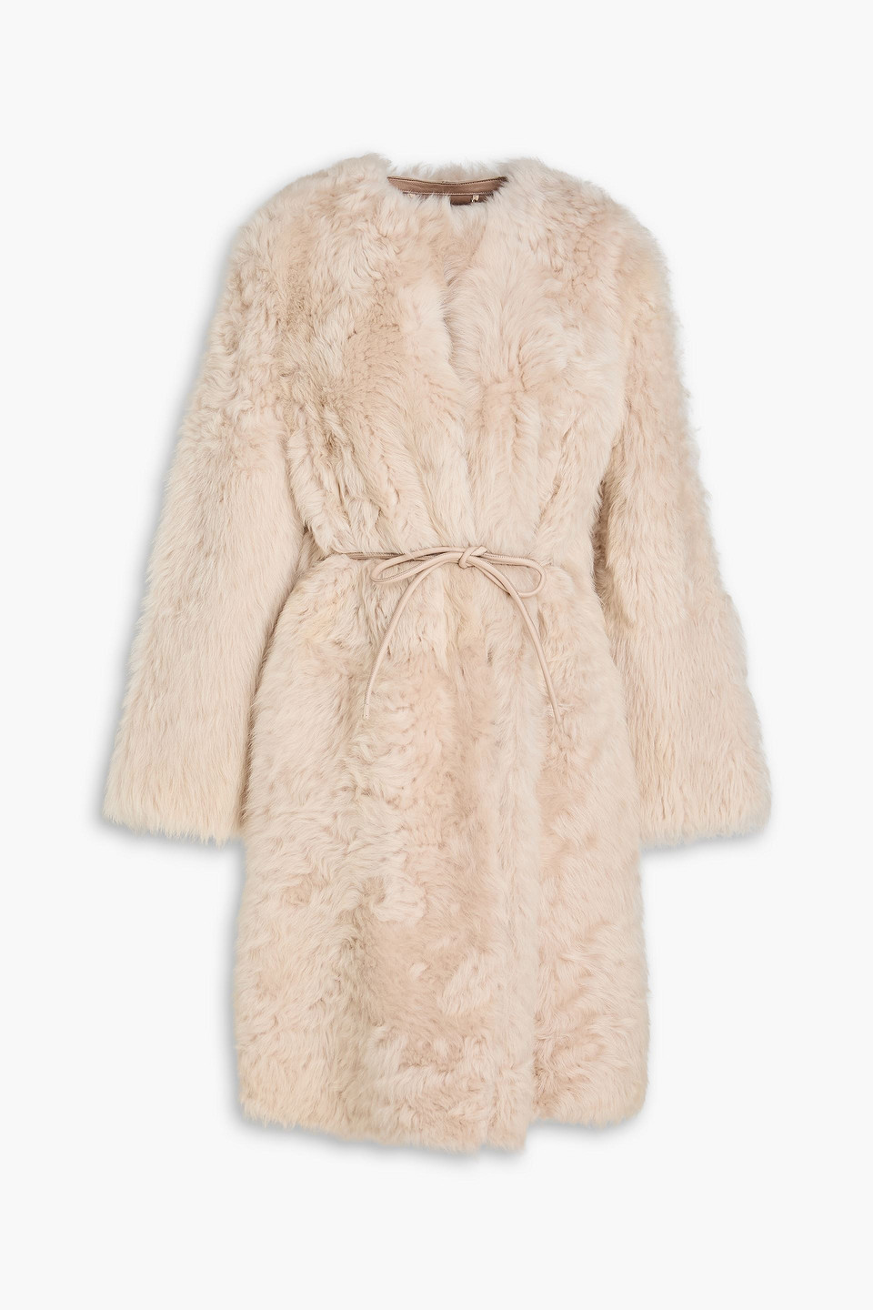 Zimmermann Shearling Coat In Beige