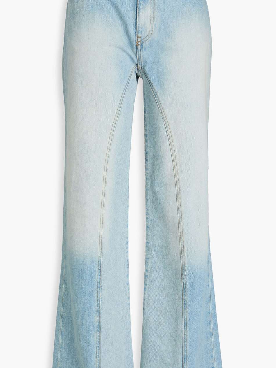 high-rise wide-leg jeans