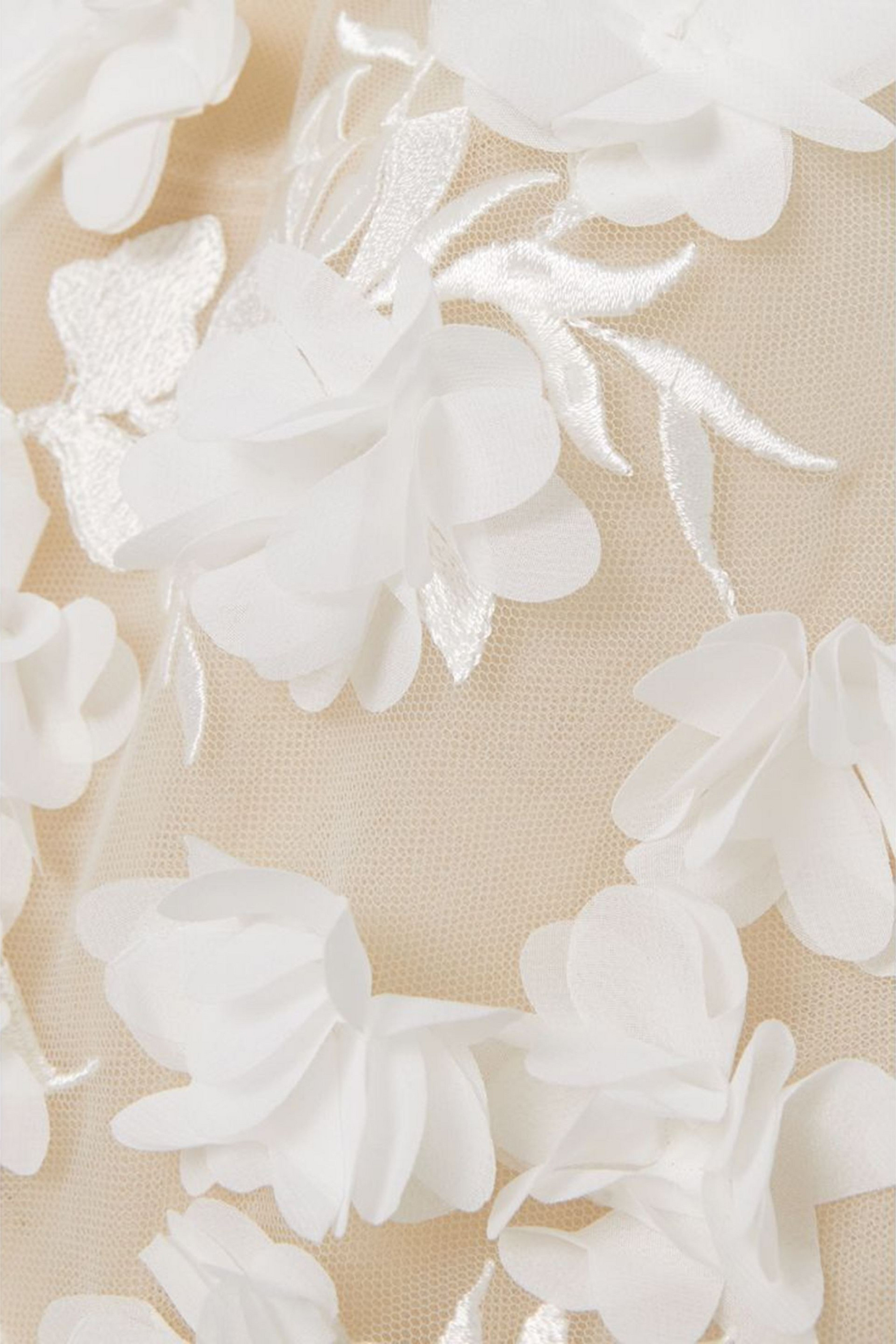 Rime Arodaky Quilak open-back appliquéd embroidered tulle and crepe mini dress
