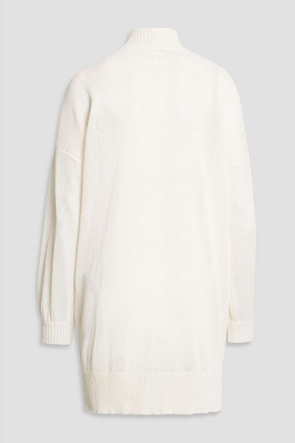 BRUNELLO CUCINELLI Sequin-embellished linen and silk-blend cardigan