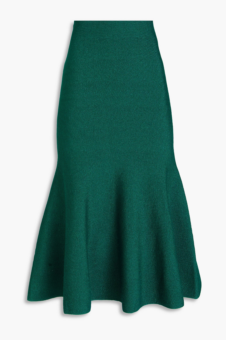 Victoria Beckham Vb Midi Skirt In Green