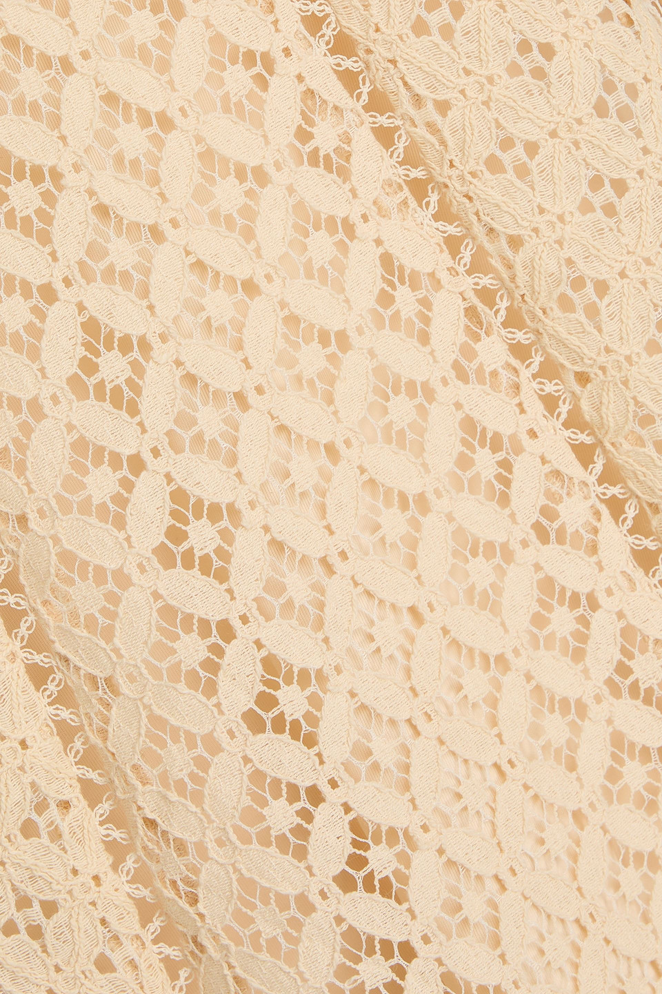 Zimmermann Corded Lace Cotton-blend Blouse In Cream