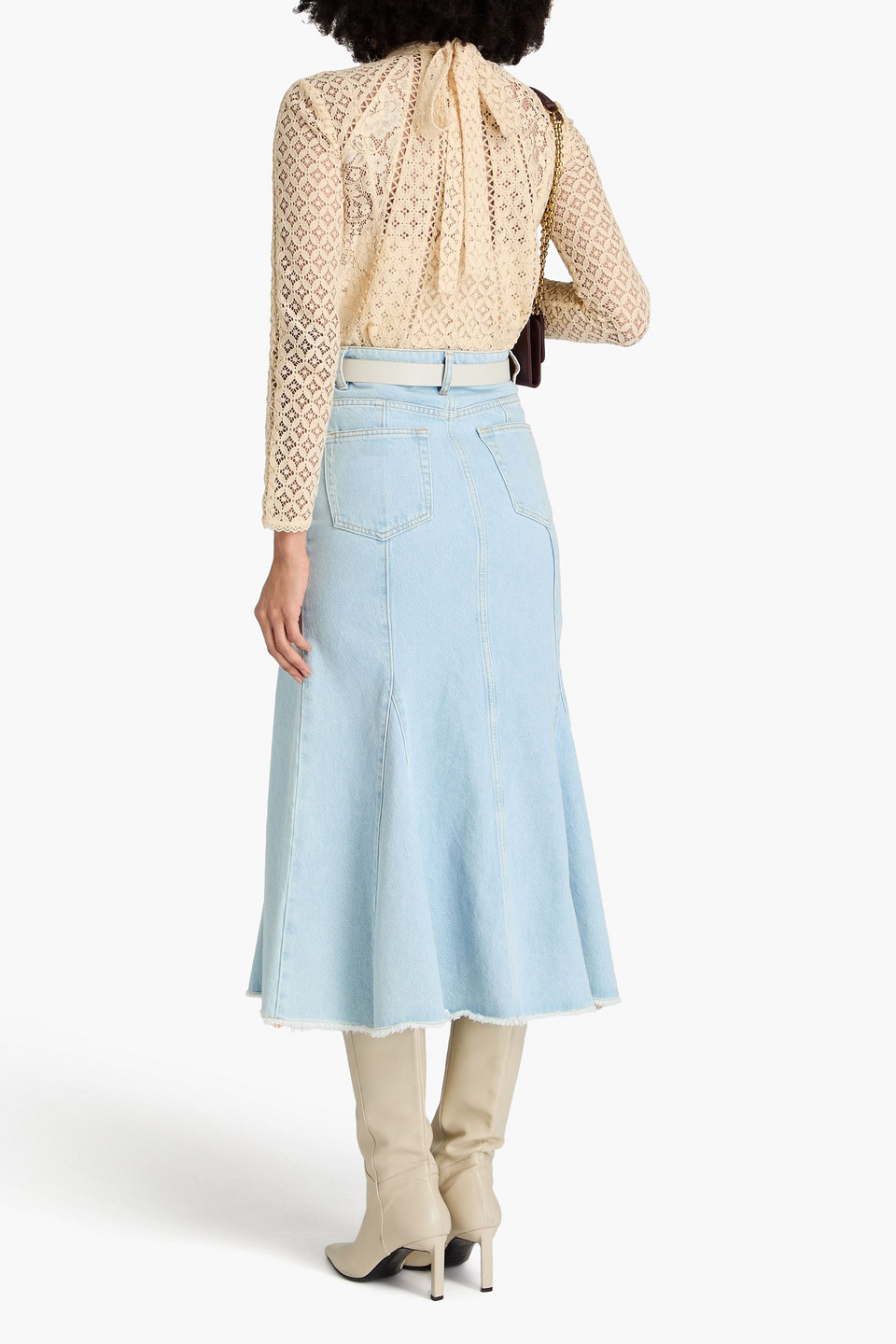 Zimmermann Corded Lace Cotton-blend Blouse In Cream