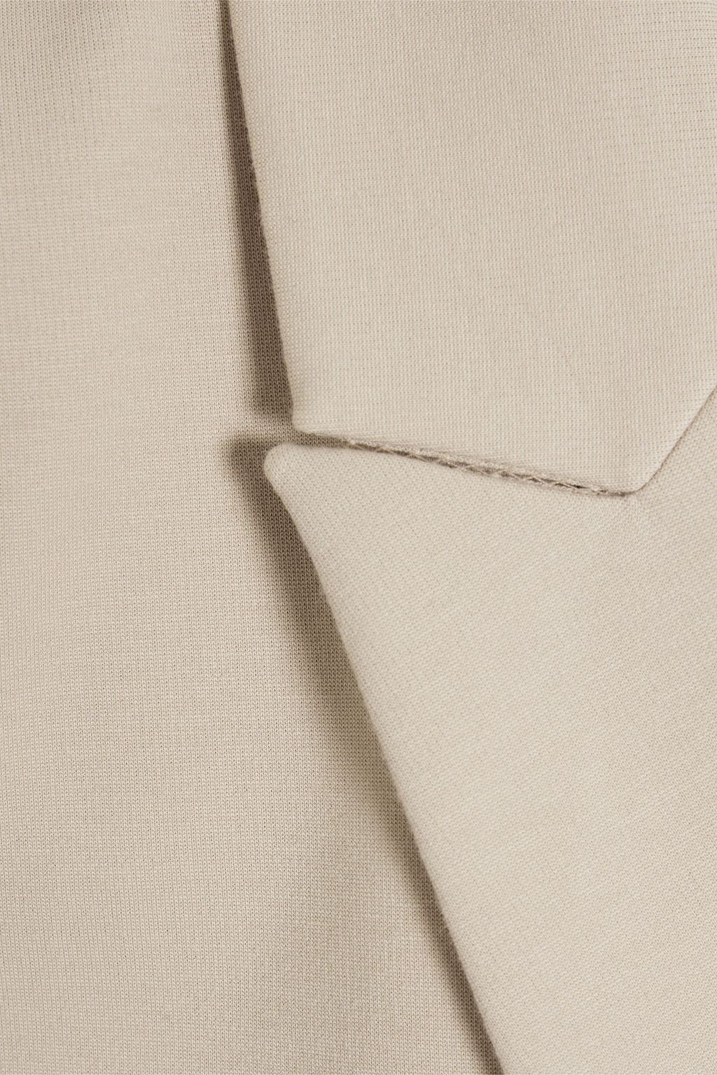 BRUNELLO CUCINELLI Bead-embellished cotton-blend jersey blazer