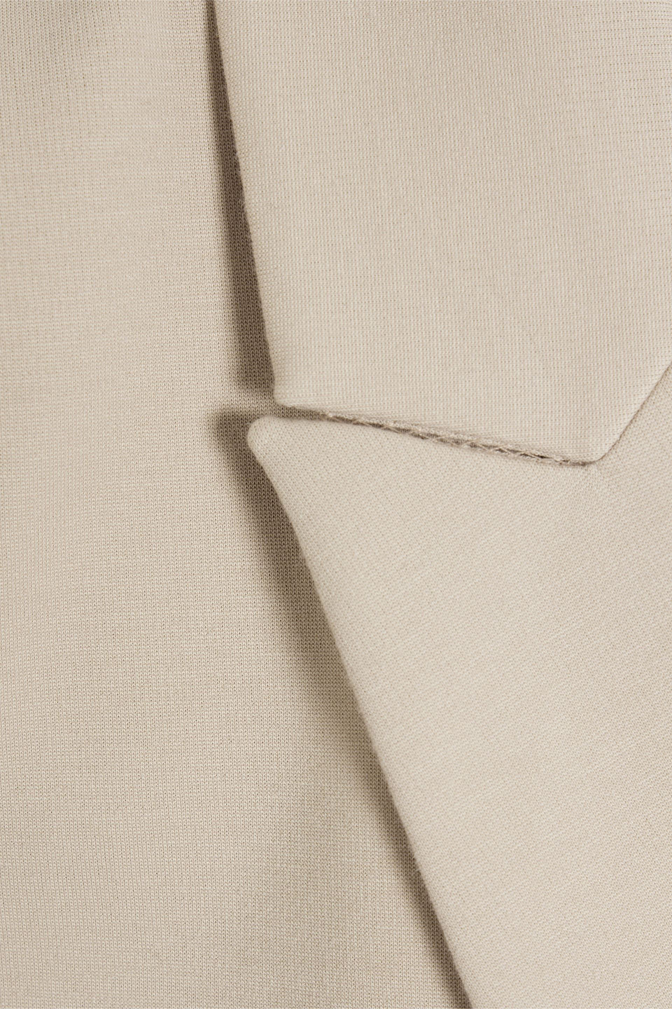 Brunello Cucinelli Bead-embellished Cotton-blend Jersey Blazer In Beige