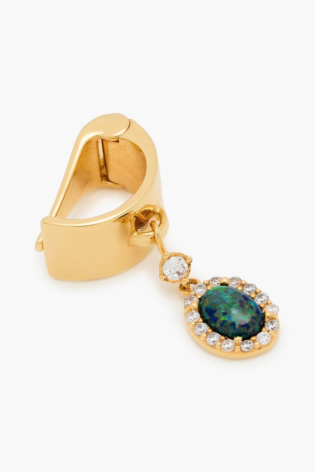 ZIMMERMANN Gold-tone, crystal and stone earring