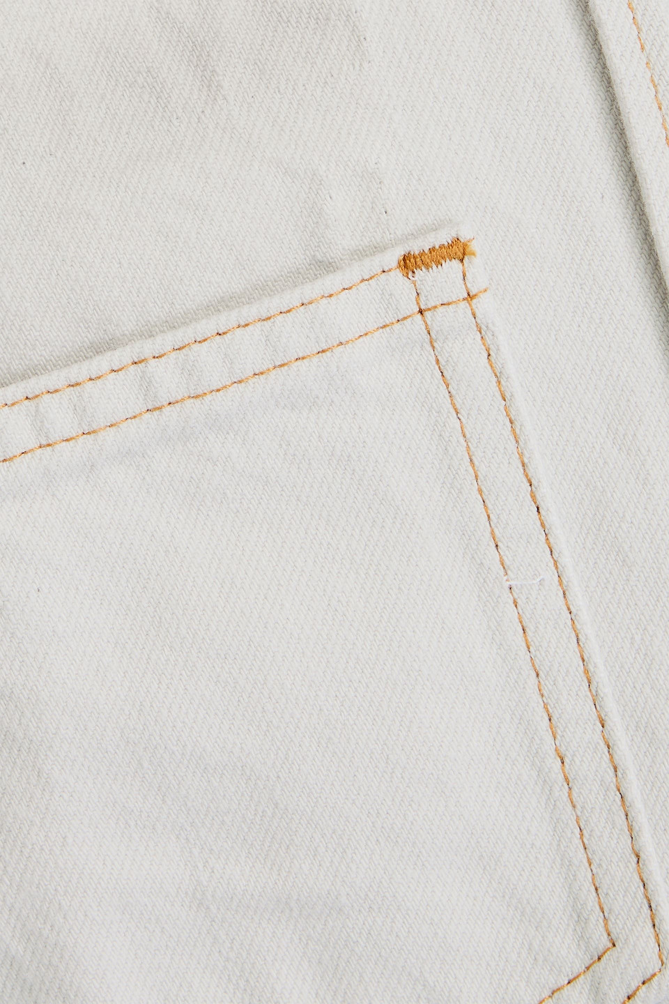 Maison Margiela Cotton Denim Shirt In White