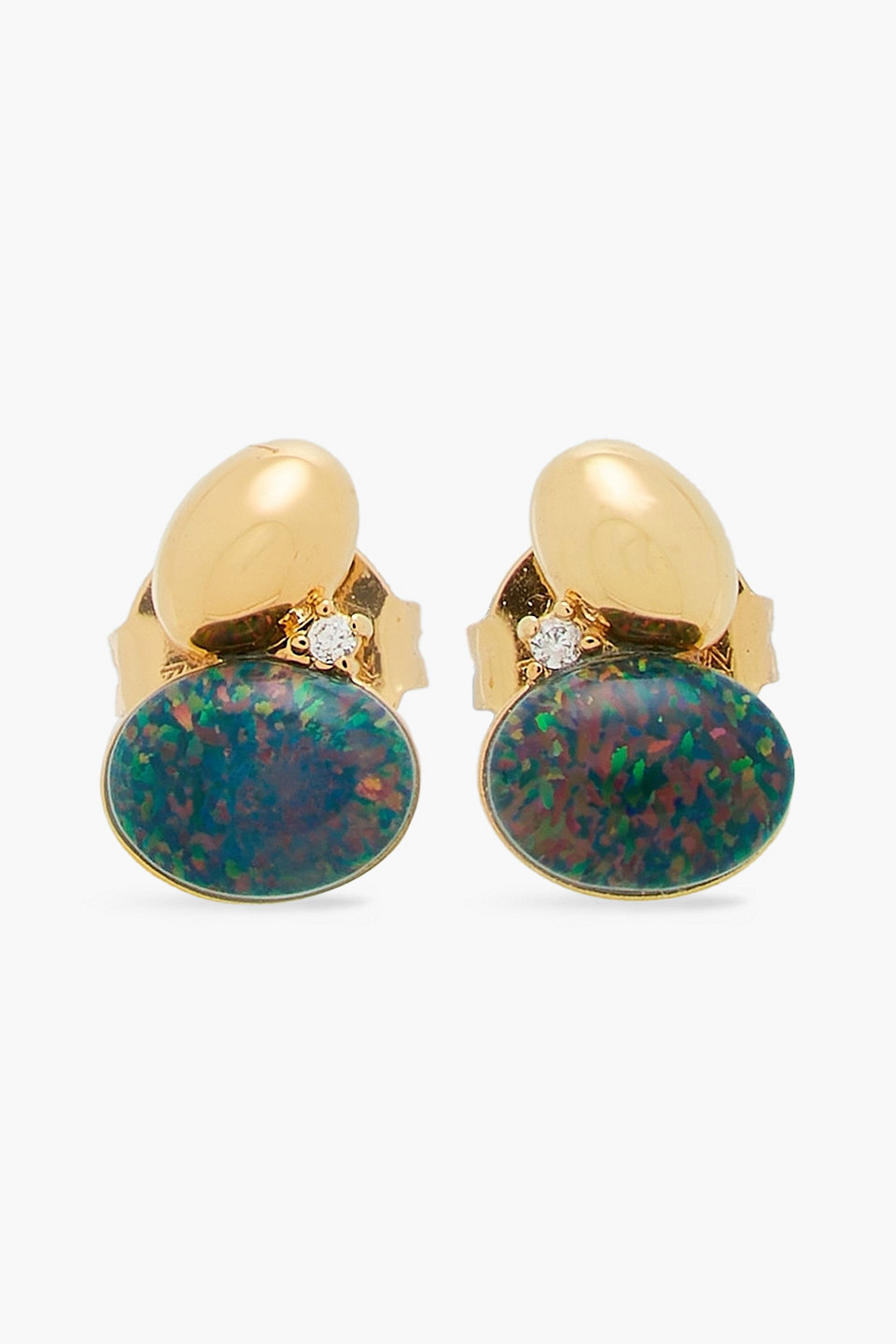Zimmermann - Gold-tone, crystal and stone earrings - Metallic - OneSize