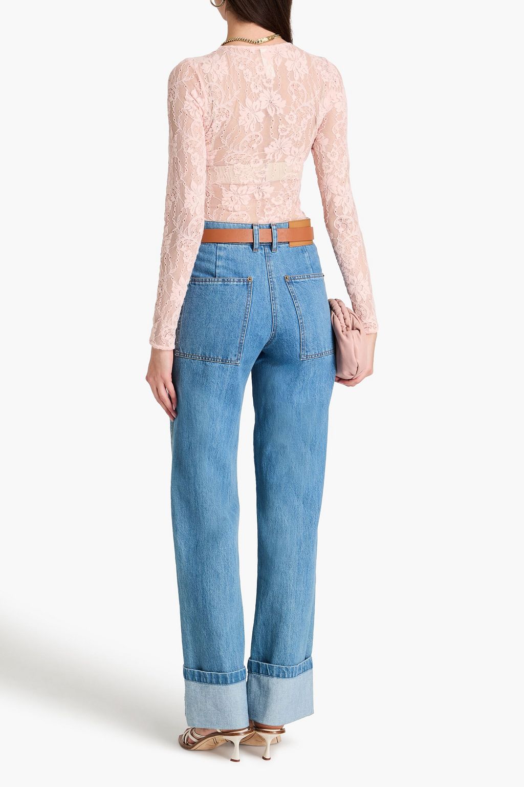 ZIMMERMANN بودي سوت من الدانتيل ونسيج مطاط