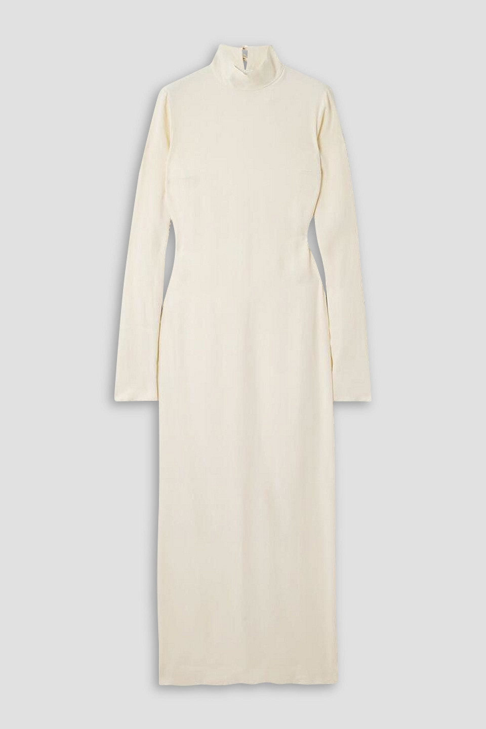 Taller Marmo Swanson Crepe Maxi Dress In Cream