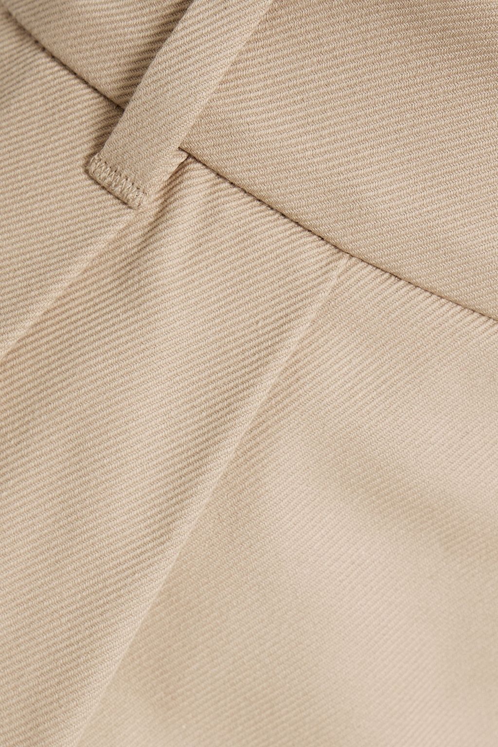 BRUNELLO CUCINELLI Pleated cotton-blend twill maxi wrap skirt