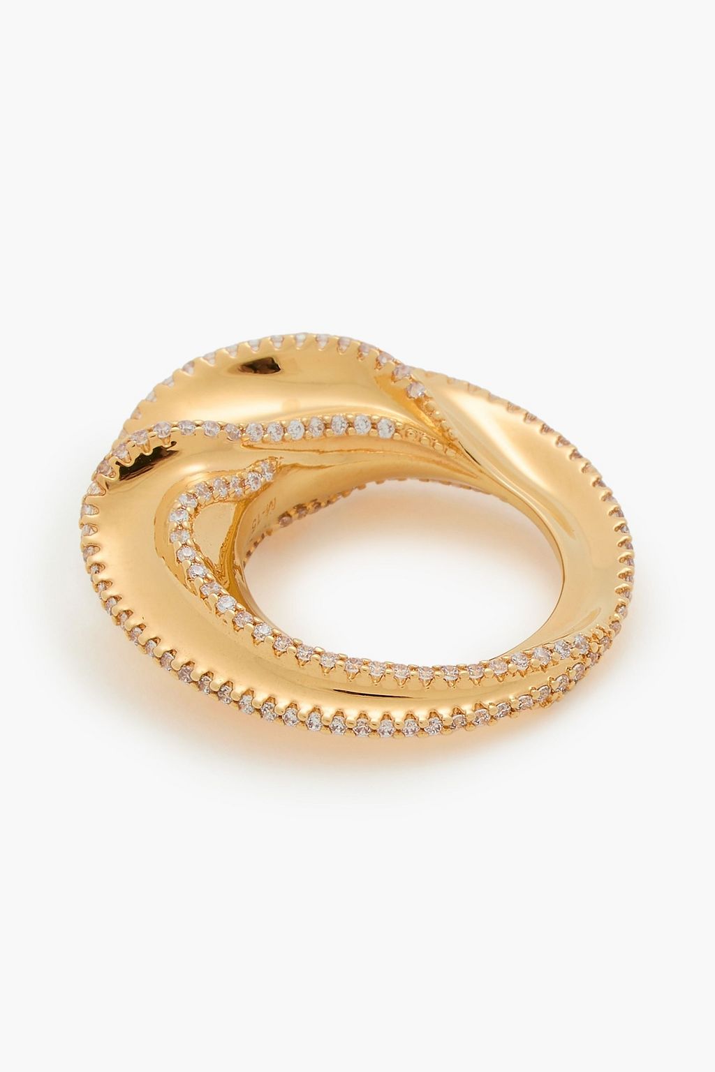 ZIMMERMANN Gold-tone crystal ring