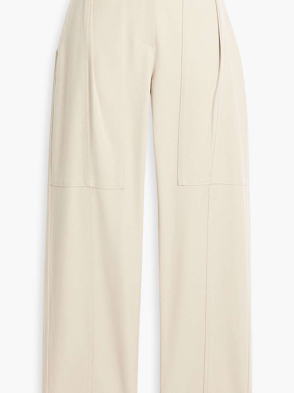 high-rise straight-leg jeans