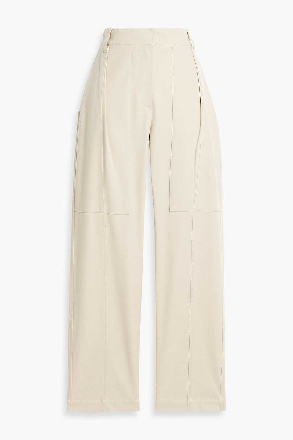 Brunello Cucinelli High-rise Straight-leg Jeans In Beige