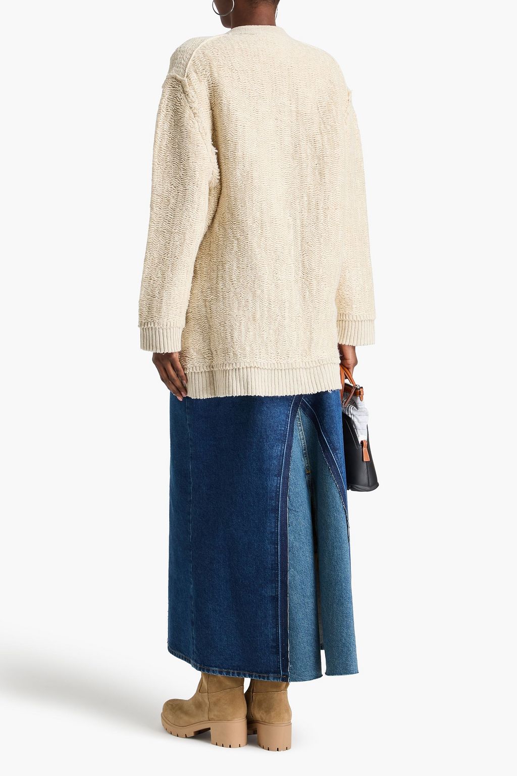MAISON MARGIELA كارديغان من القنّب ومزيج من القطن