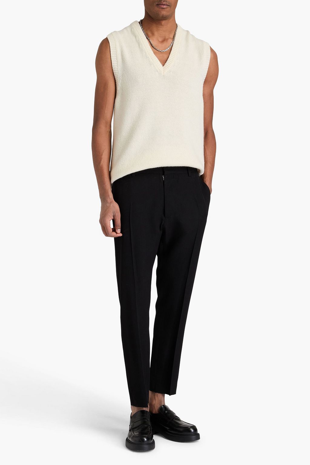 MM6 MAISON MARGIELA Tapered wool-blend crepe pants