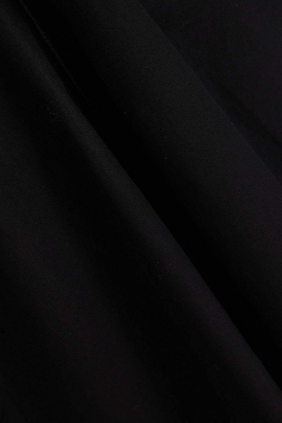 Victoria Beckham Cotton-blend Maxi Dress In Black