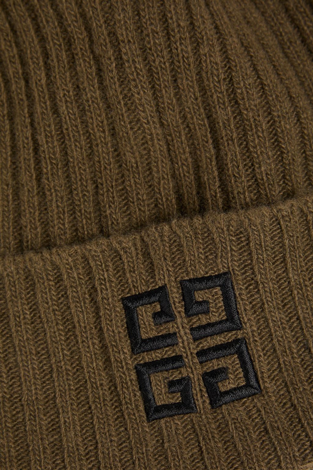 GIVENCHY Gerippte Beanie aus einer Woll-Kaschmirmischung mit Stickereien