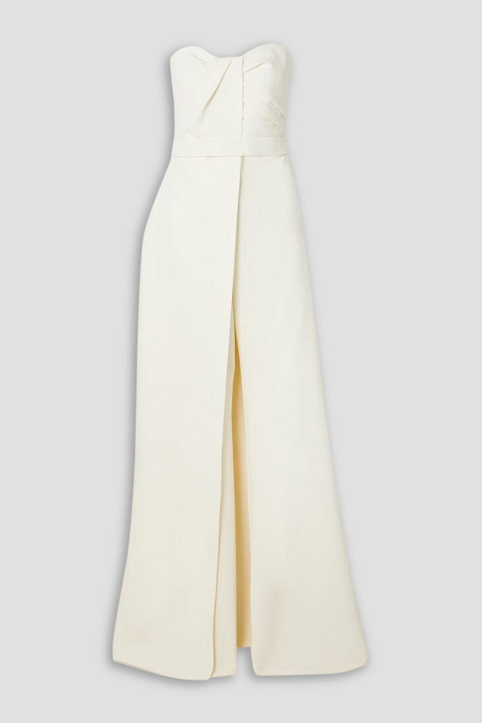 SAFIYAA LAYERED STRAPLESS CREPE JUMPSUIT