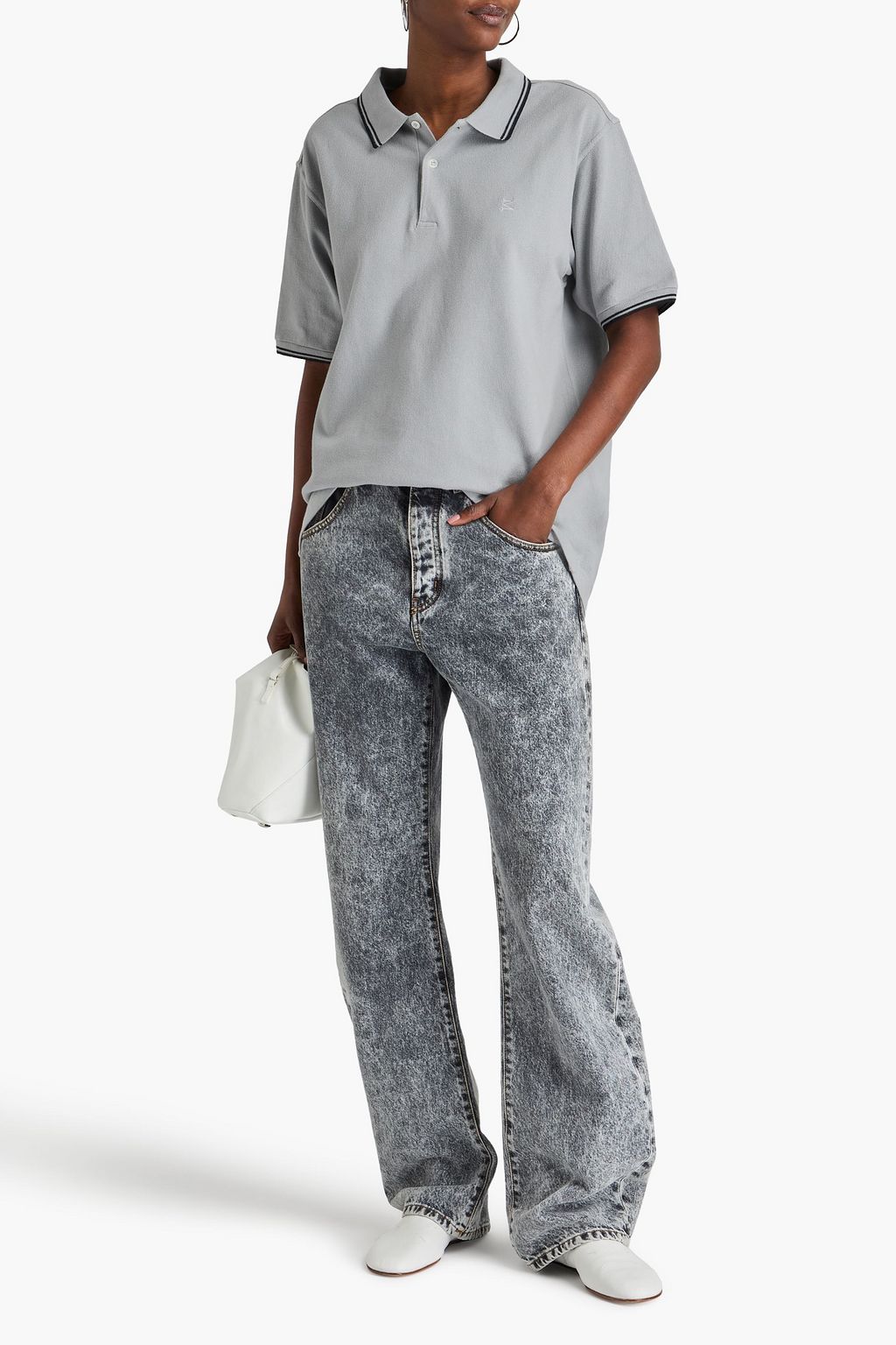 MAISON MARGIELA Cotton-piqué polo shirt
