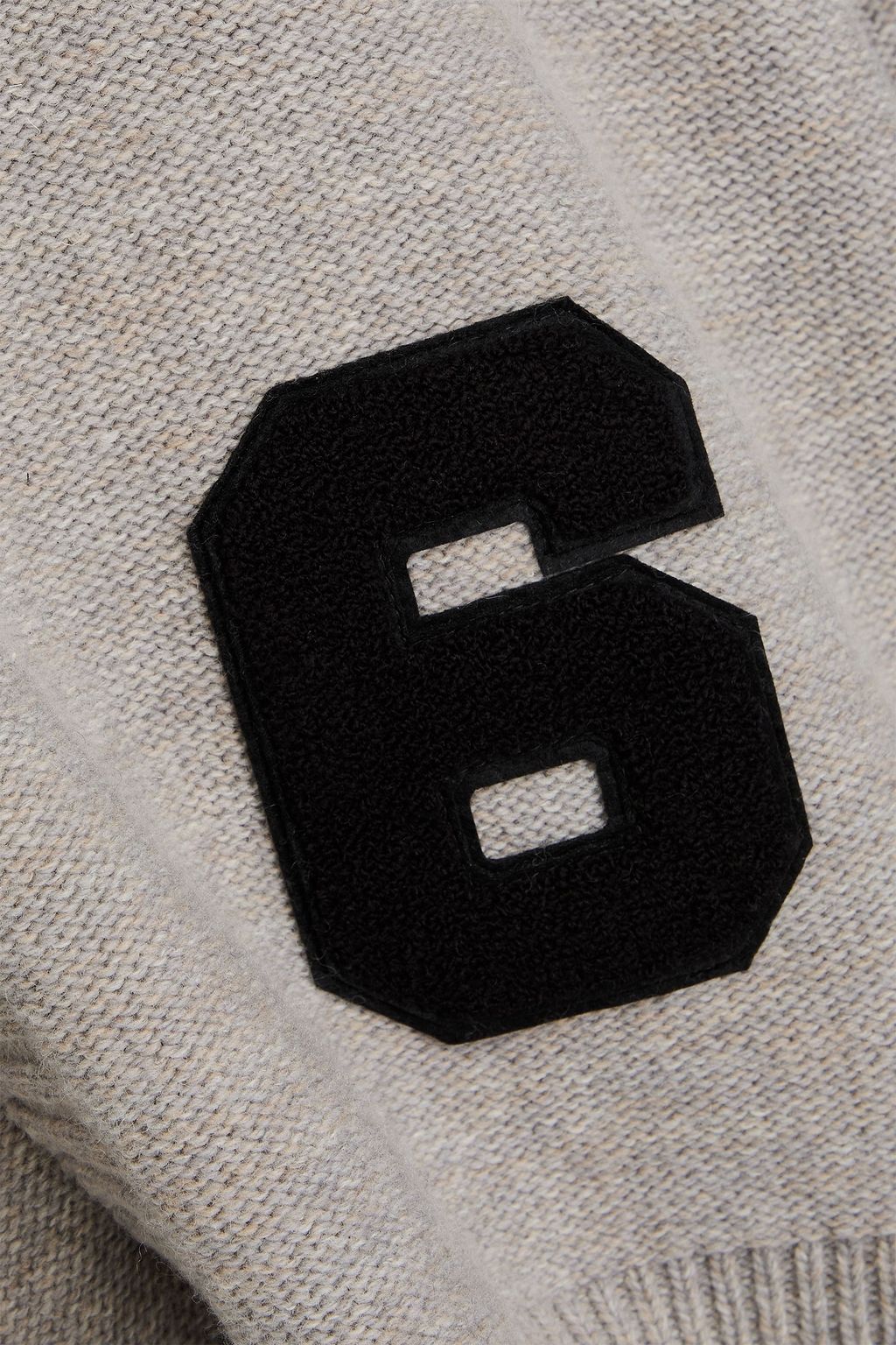 MM6 MAISON MARGIELA Cutout appliquéd wool-blend cardigan