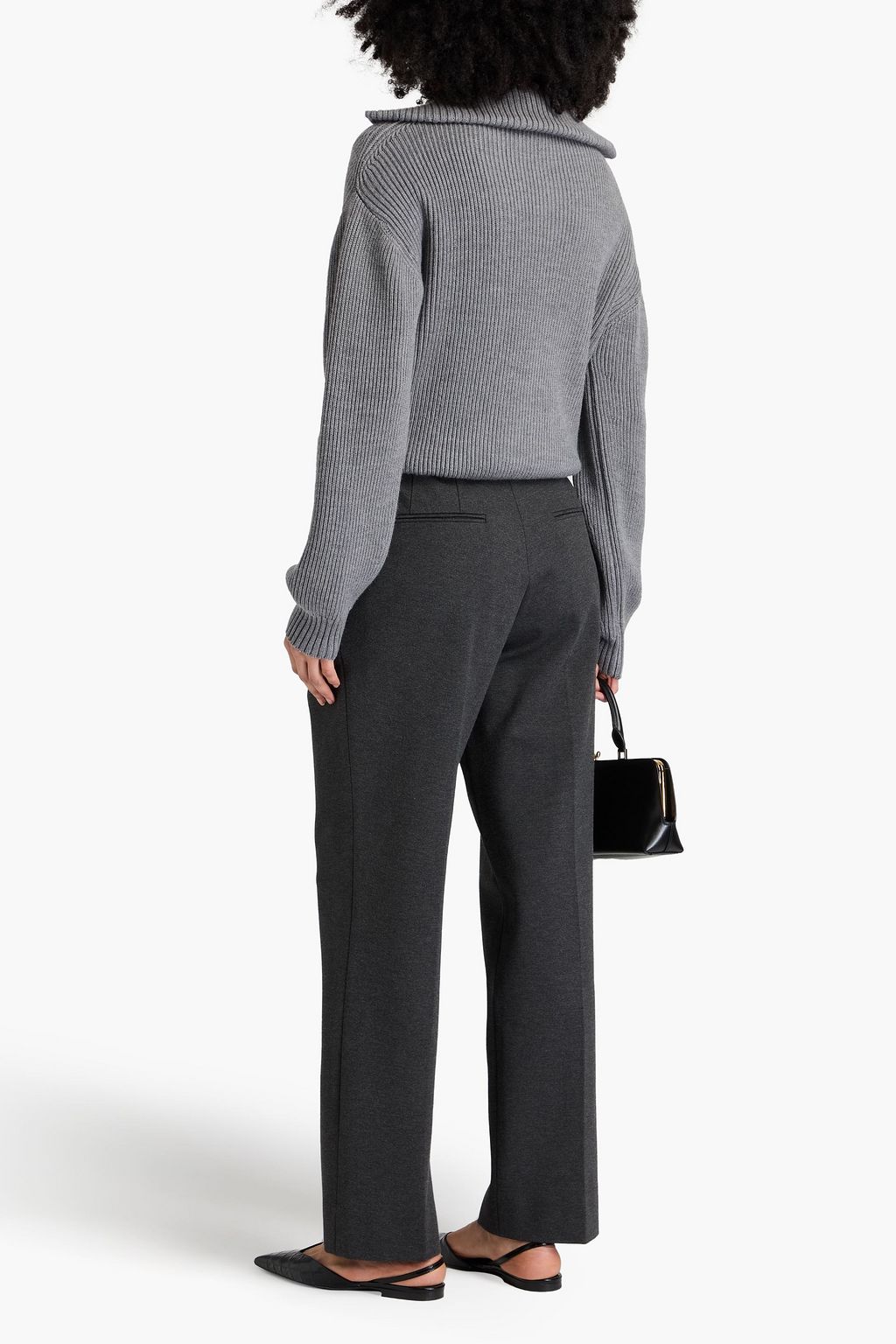 VICTORIA BECKHAM 저지 스트레이트 레그 팬츠