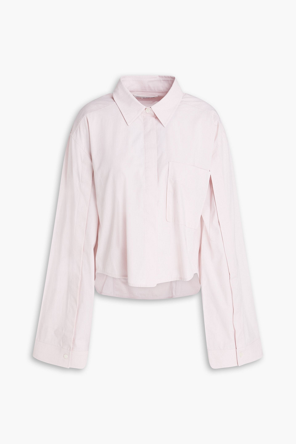Victoria Beckham Cotton-blend Shirt In Pastellrosa