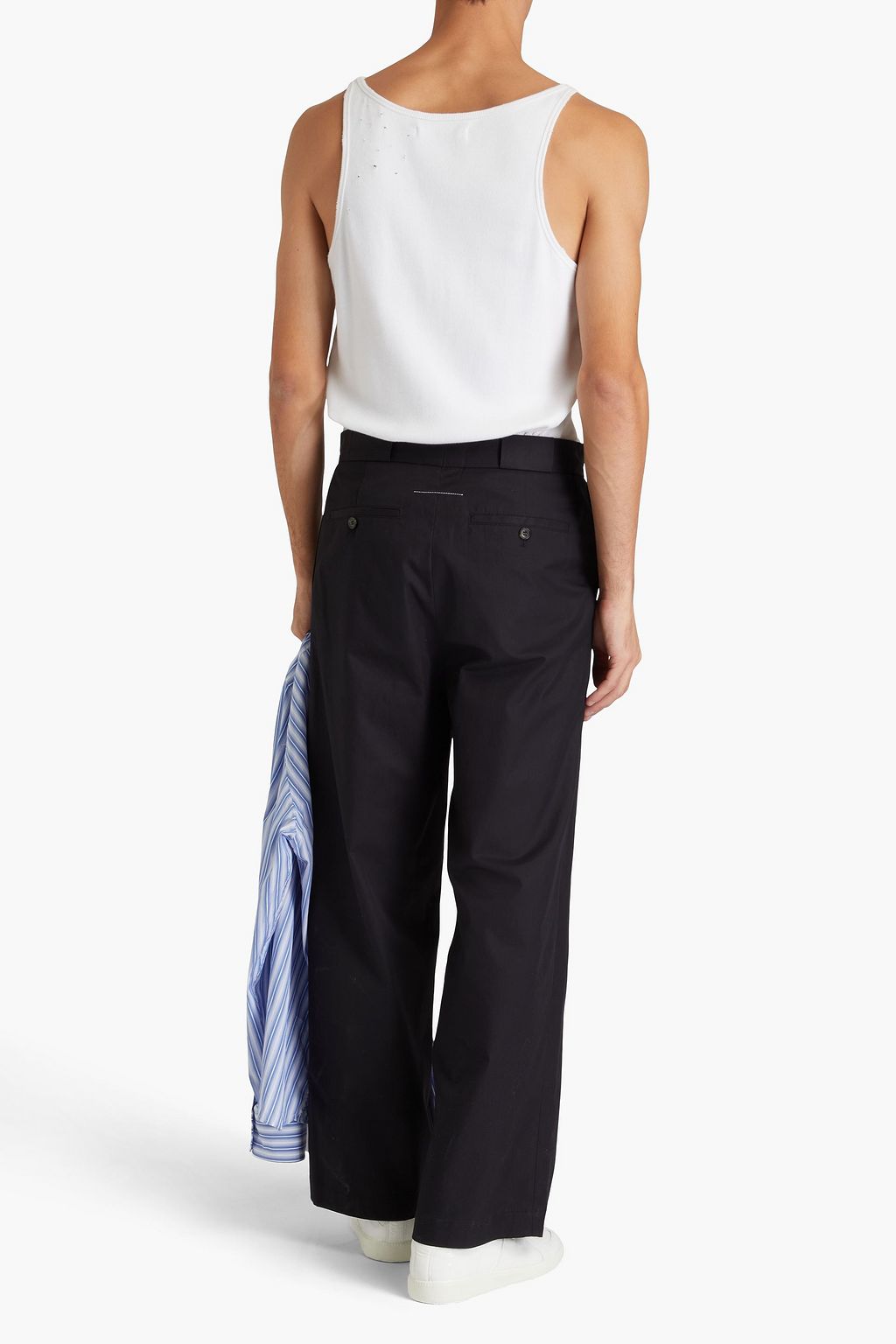MM6 MAISON MARGIELA بنطال شينو من القطن